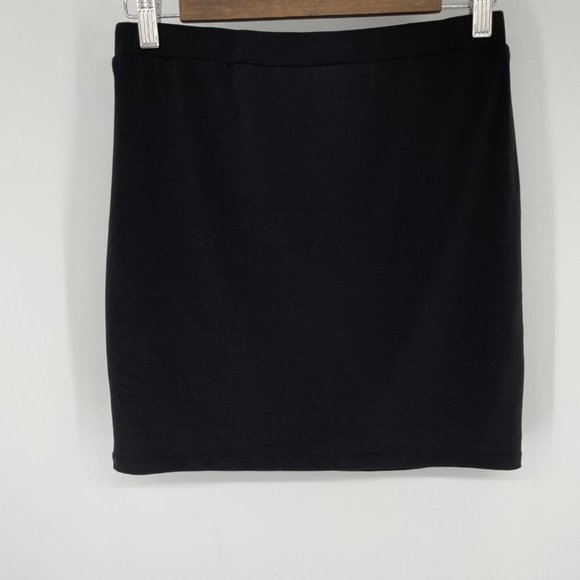 Le chateau black side gathered mini pencil skirt xs - Picture 6 of 8